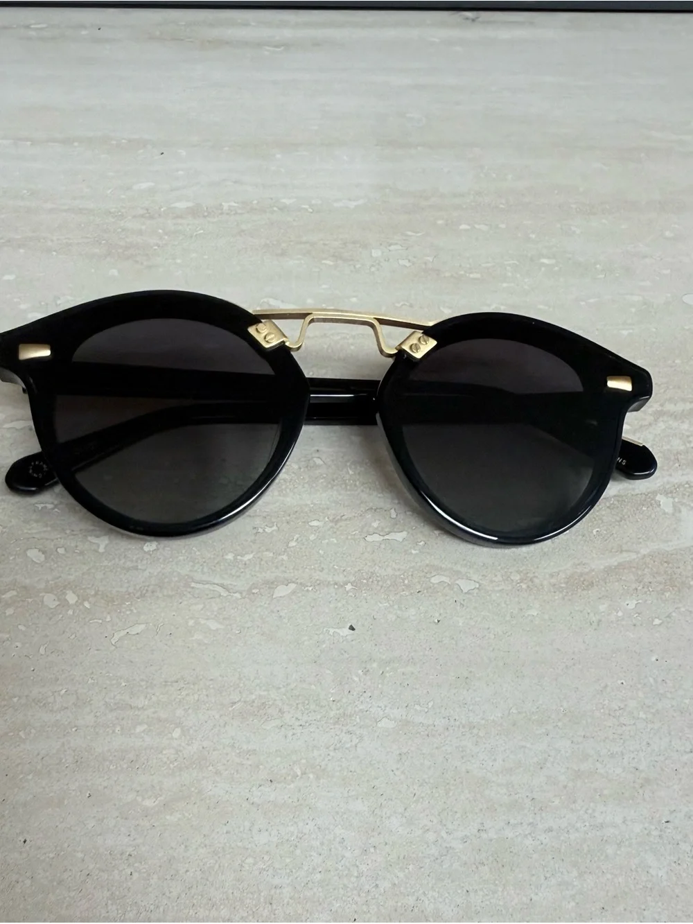 Krewe STL Nylon Black + Shadow 24K Polarized Sunglasses